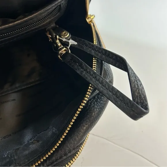 Michael Kors Rhea Medium Pebbled Black Leather Backpack‎ NWOT - Image 11
