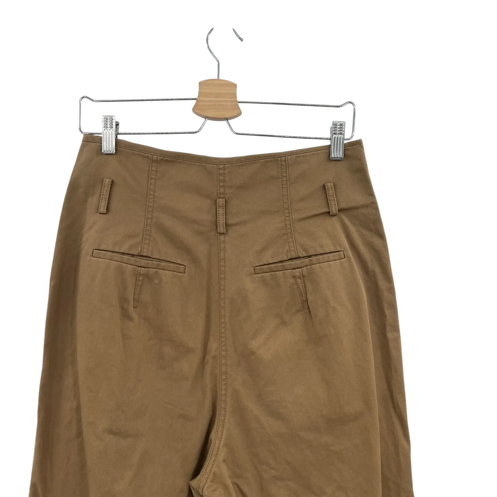 M.M. Lafleur The Talulah Pant Pleated‎ Trouser Eco Chino Khaki Tan Size 4 - Image 11