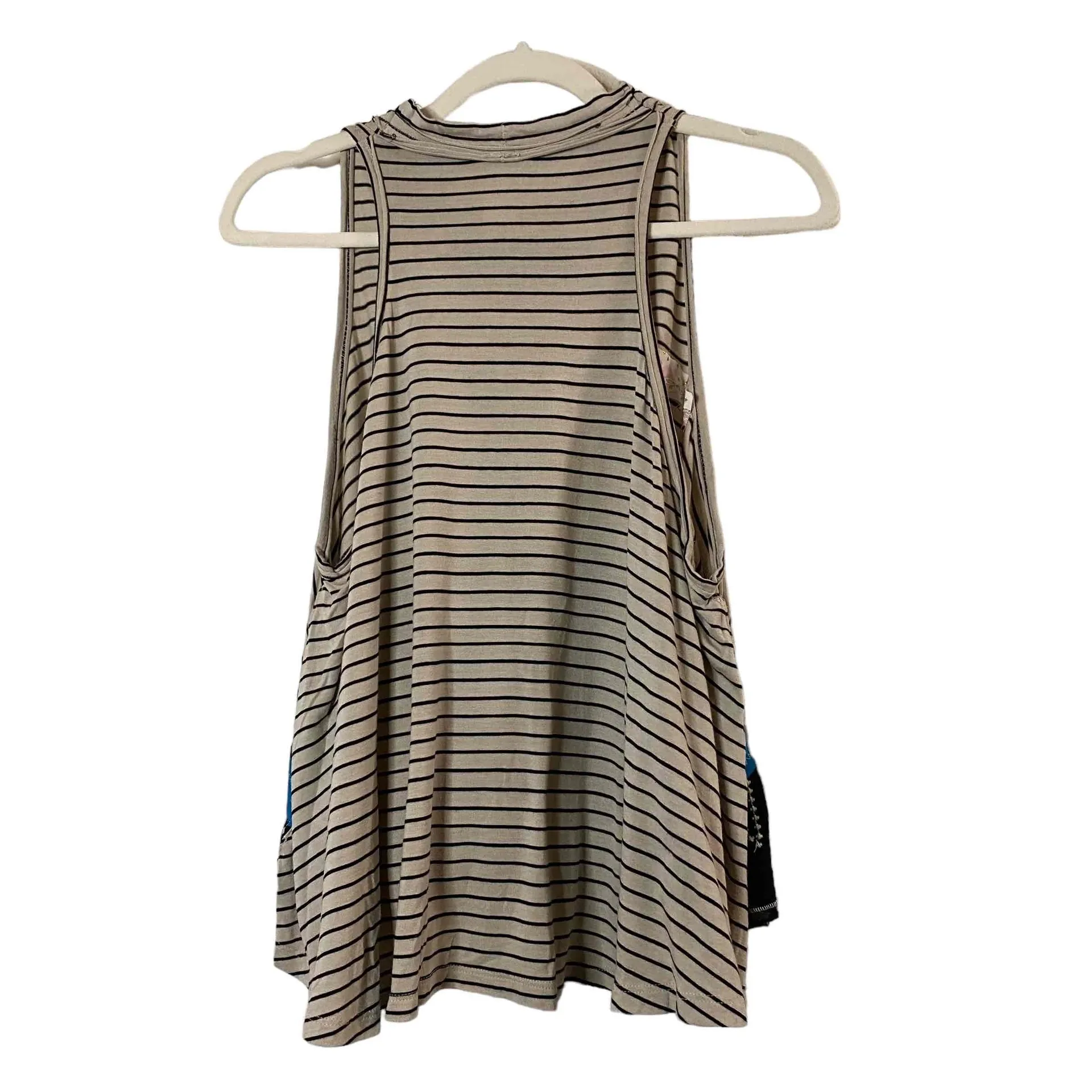 We The Free Womens‎ Blue Embroidered North South Tank Top Sleeveless Sz S-flawed - Image 7