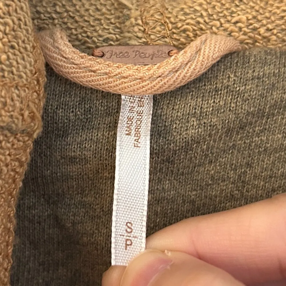 Oversized Beachy Hooded Linen Utility Moto Jacket in Peach Tan (S) - Image 10