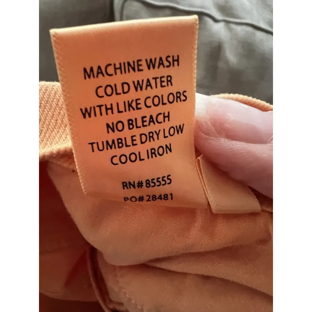 Pistola Denim Devin High Rise Mom Cut Off Shorts Size 24 Nectar Orange $118 - Image 12