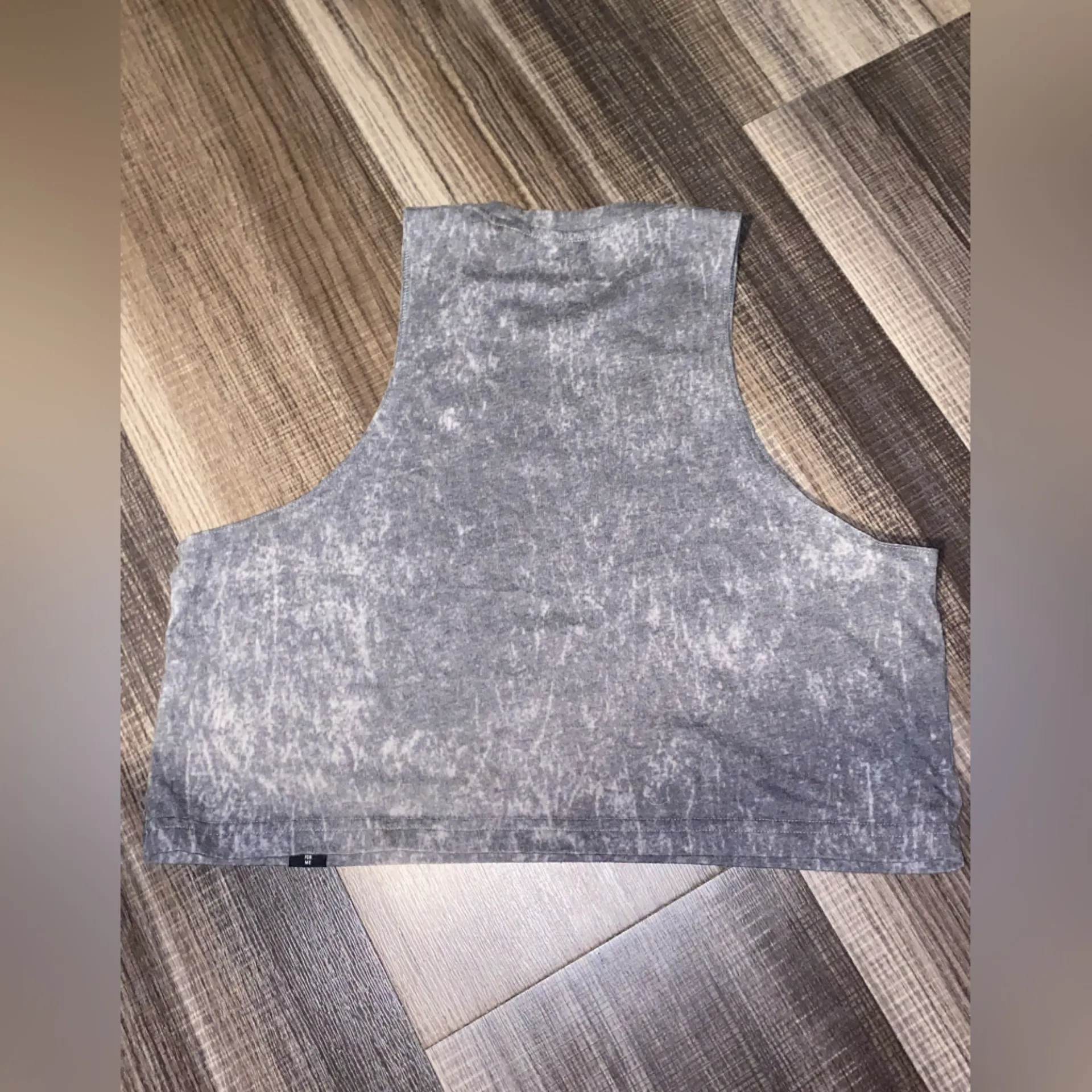 Adidas Heather Gray Athletic Top - Image 5