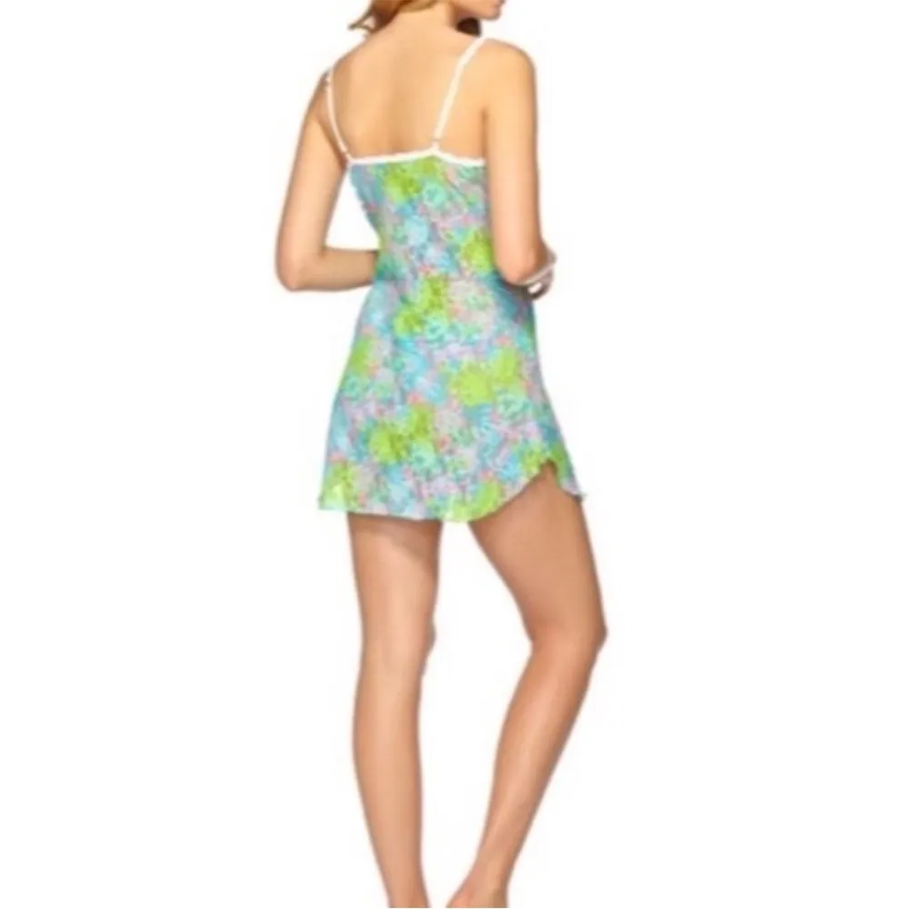 Hanky Panky X Lilly Pulitzer Lace Slip Chemise Floral Multicolor Coastal Preppy - Image 3