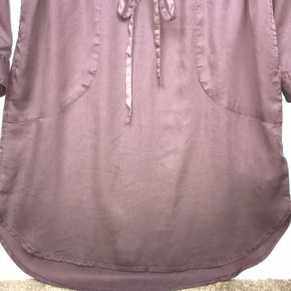 NWT  Women’s Abbey Mauve Pink Long Sleeve Button-Up Shirt Dress - Image 6