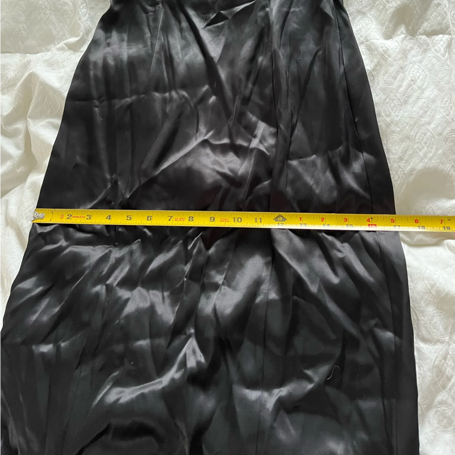 NWT: Zara Black Satin Evening Dress - Image 4