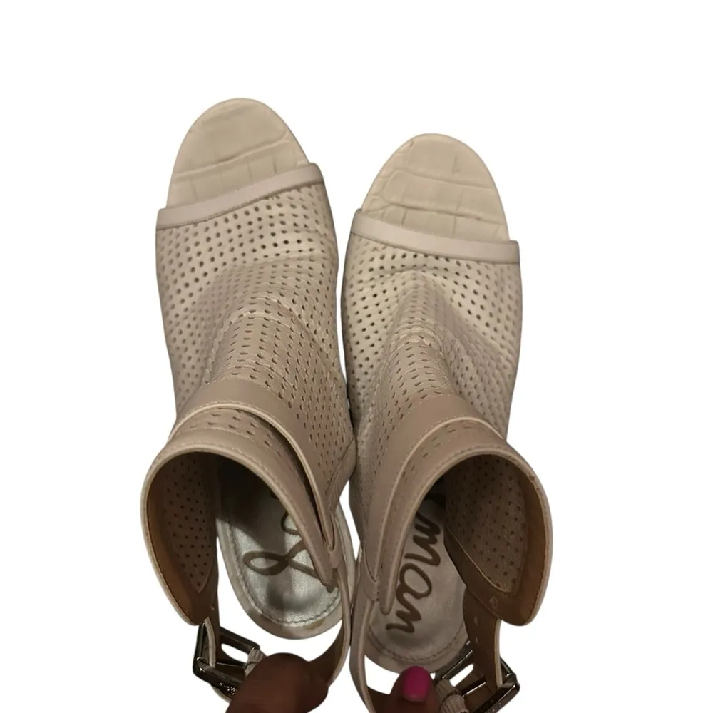 Sam Edelman white leather upper sandals size 8M - Image 3