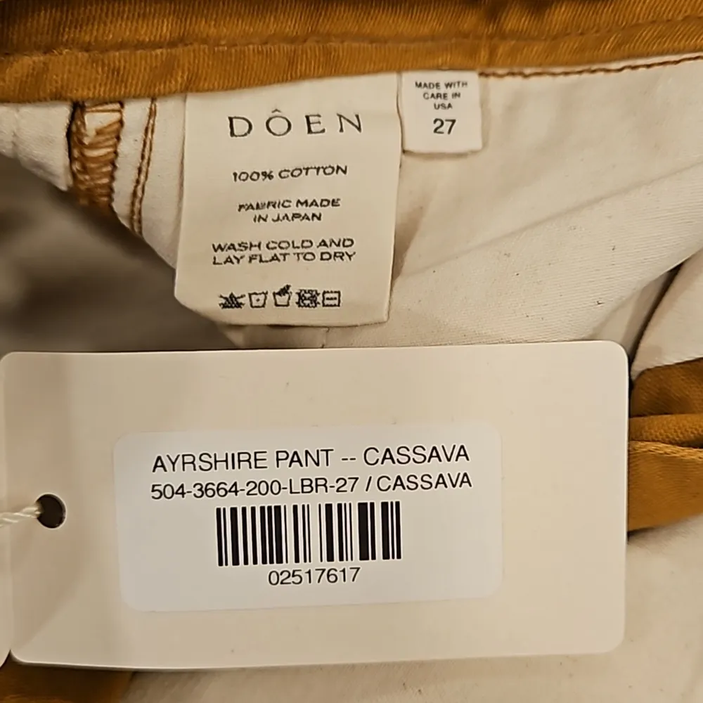 💕DOEN💕 Ayrshire Pant ~ High Waisted Military Style Pants Cassava Brown 27 NWT - Image 13