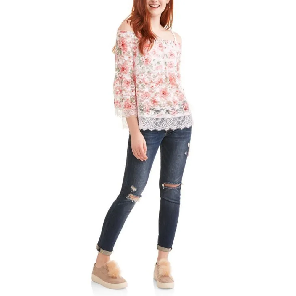 ✨HP✨No Boundaries Sm Arcwht Nb Lace Peasant✨ - Image 2