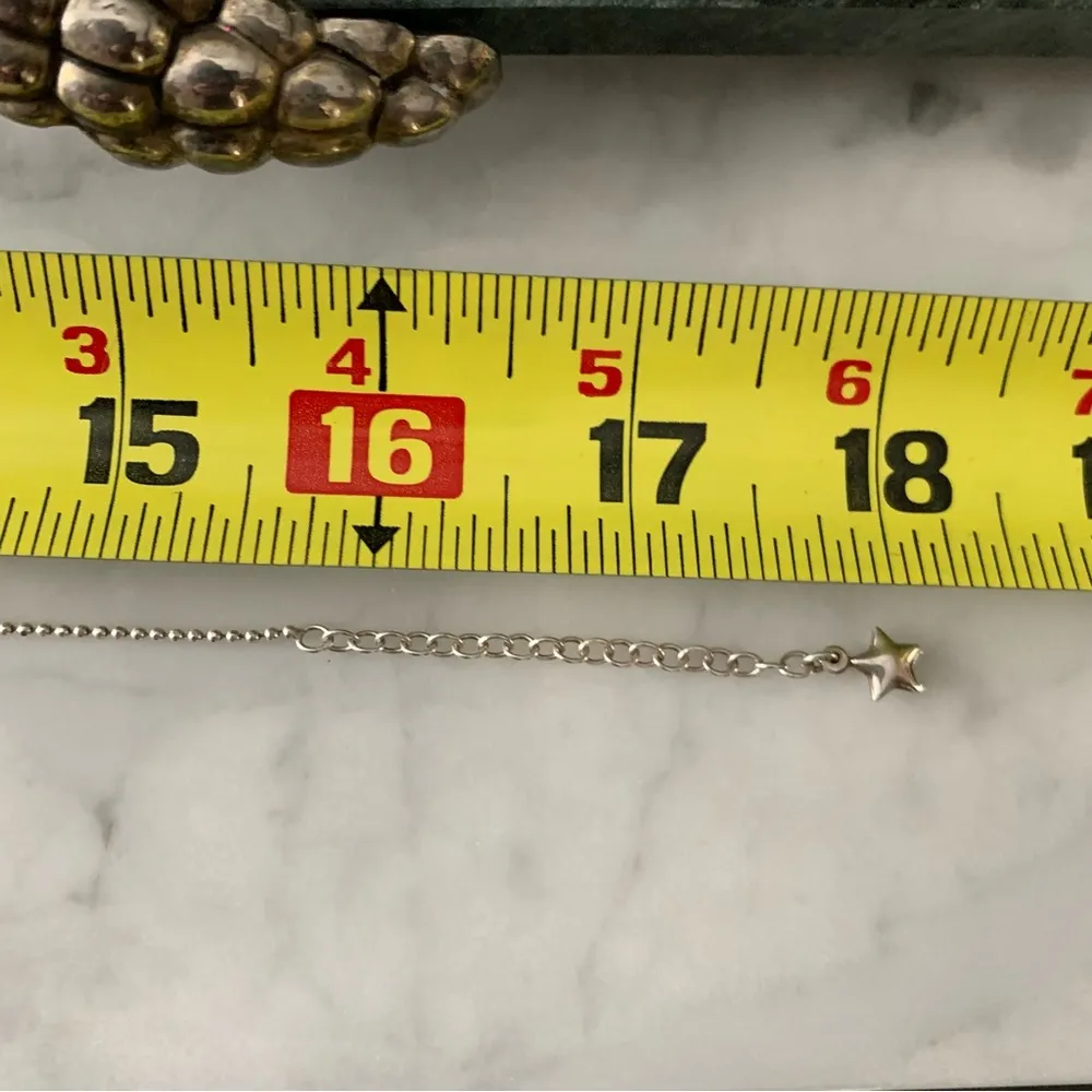 aurora borealis Cross Pendant Necklace Sterling Silver 925 16 - Image 6