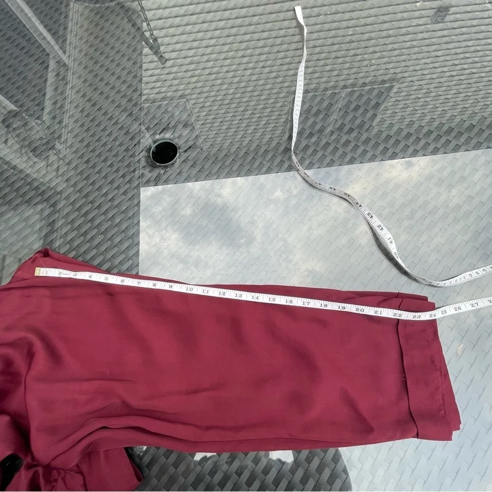 LOFT Utility Romper jumpsuit straight pants drawstring long sleeve Sz LP - Image 14