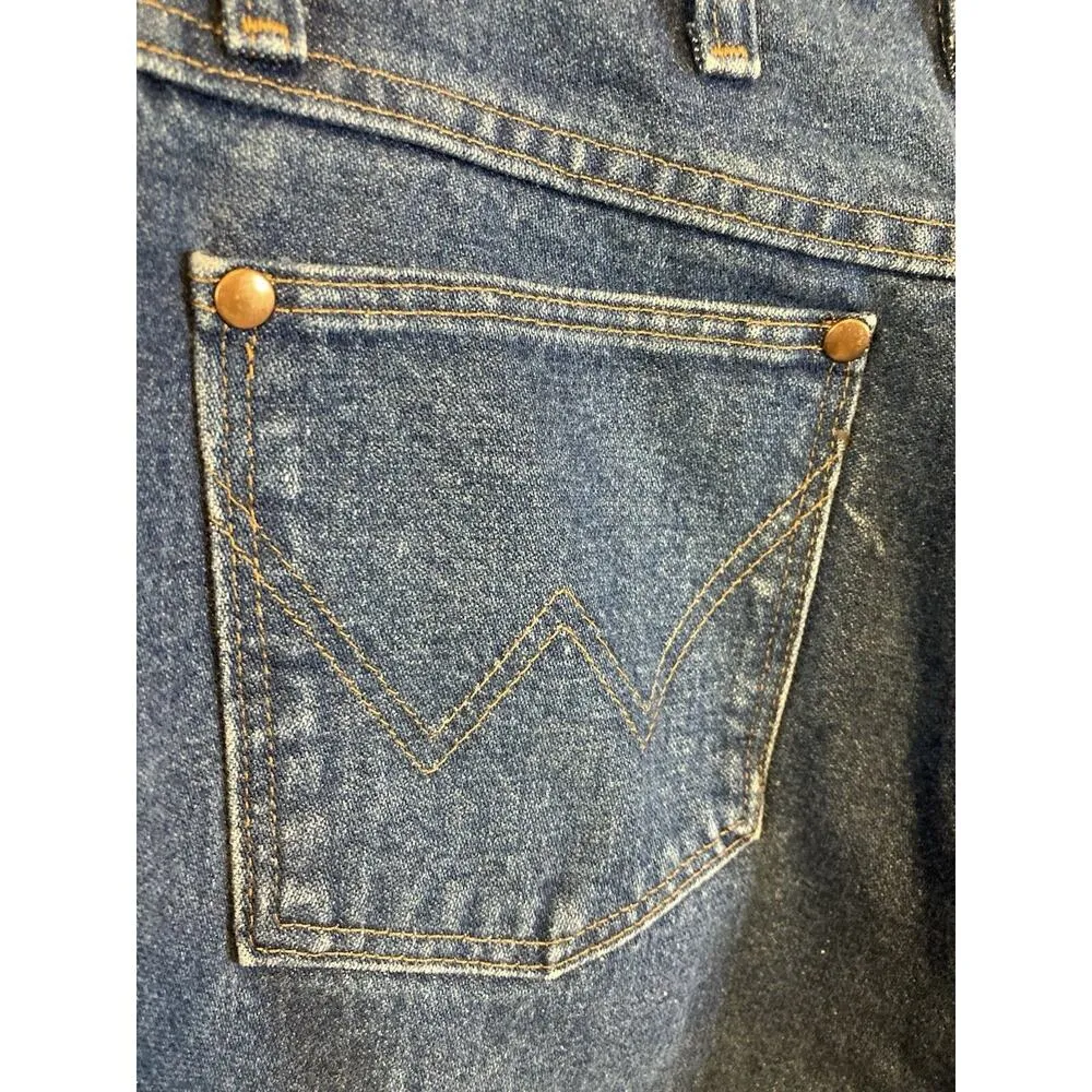 VTG Wrangler Womens 14MWZG Cowboy Cut Denim Blue Jeans Size 11 x 32 High Waisted - Image 7