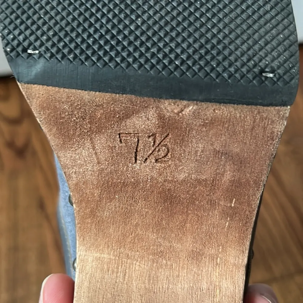 Candies Vintage Suede Wooden Clogs Size 7.5 - Image 7