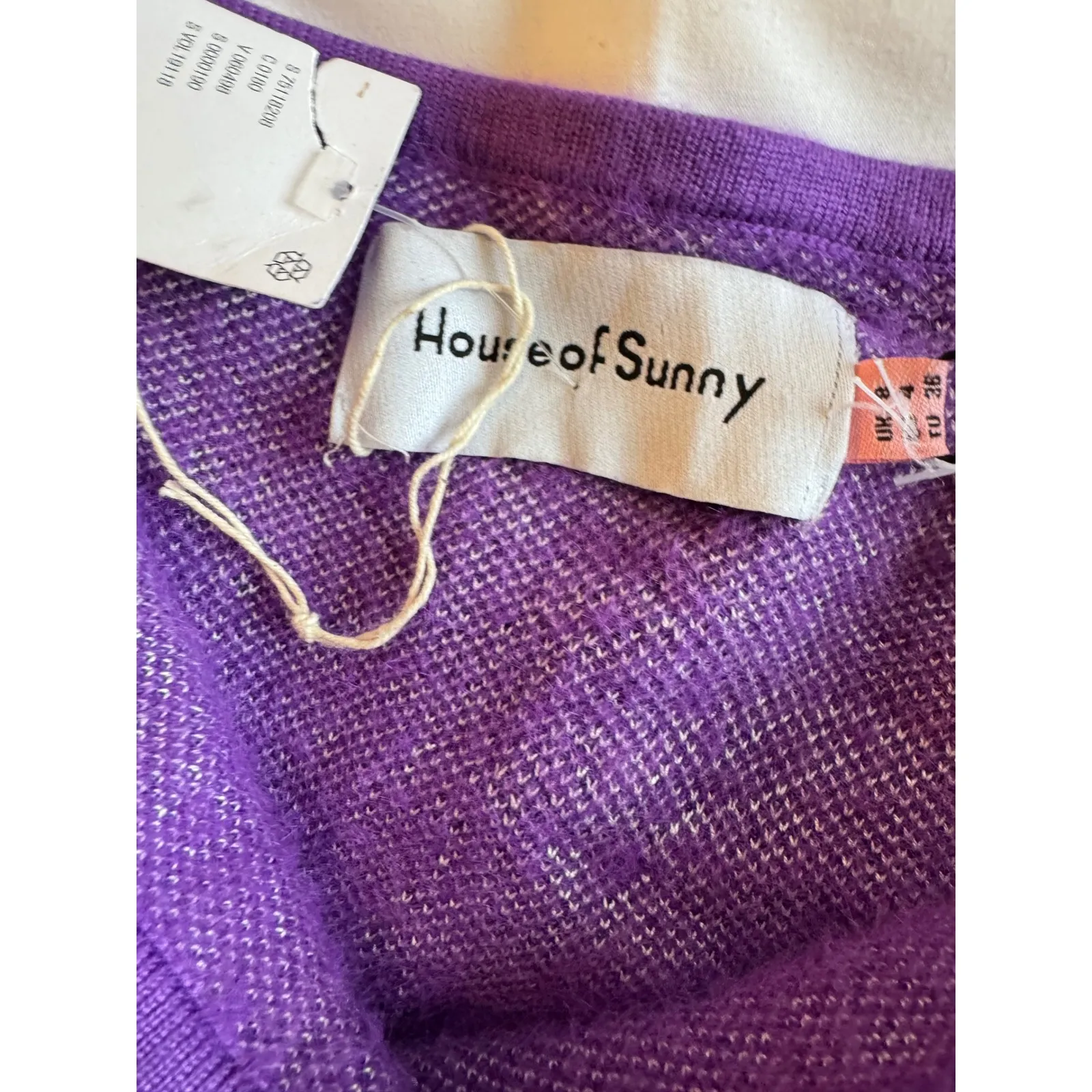 House of Sunny "Butterfly" Knit Skirt – Purple Fuzzy EcoVero / NWT Size S - Image 4