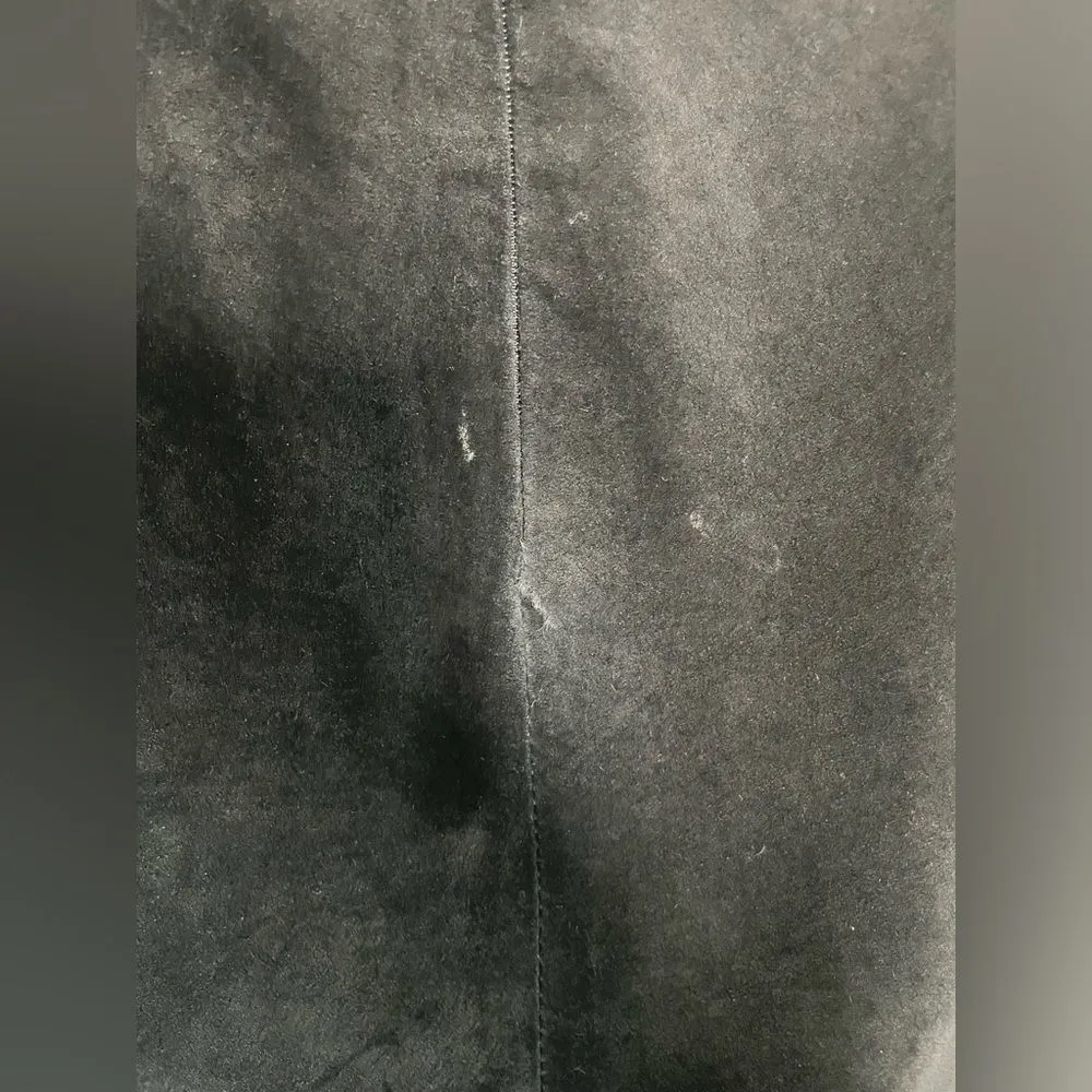 Wallis Black Leather Skirt Whimsy Goth Luxury Uptown Punk Knee - Image 5