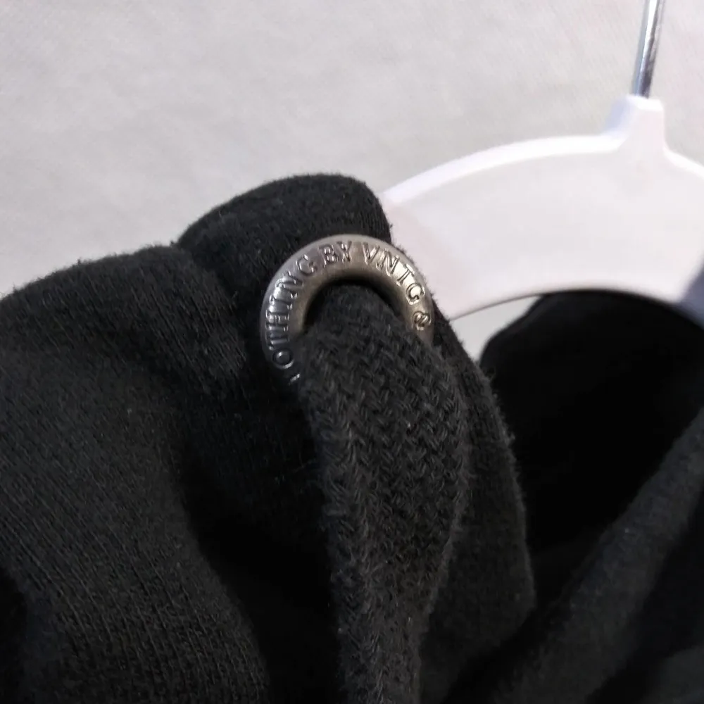 1994 Clothing Black Crop Hooded Sweatshirt Working Girl Graphic Size L Size L - Image 5