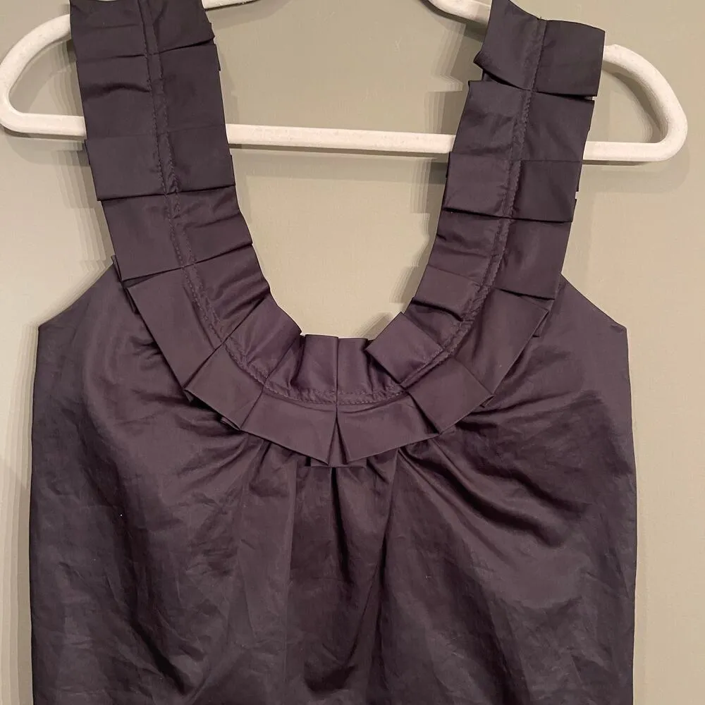 Zara Basic Black Sleeveless Blouse - Image 2