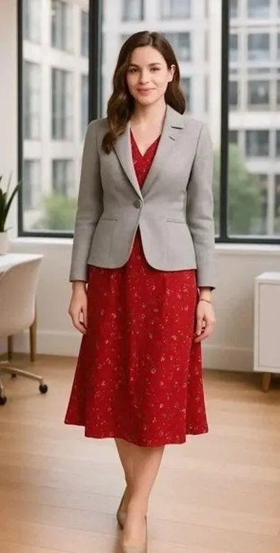 NWOT Anthropologie Elevenses Wool Blend Grey Cropped Blazer Size 6 - Image 8