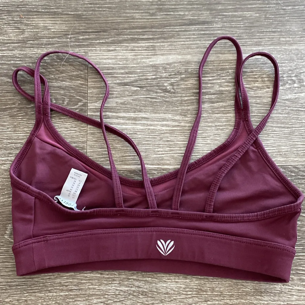 Forever 21 matching set workout gym yoga athletic purple sports bra leggings XS - Image 4