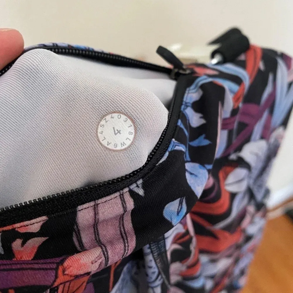 Lululemon Train Times 7/8 25” High Rise Leggings Lush Lillies Floral crop size 4 - Image 11