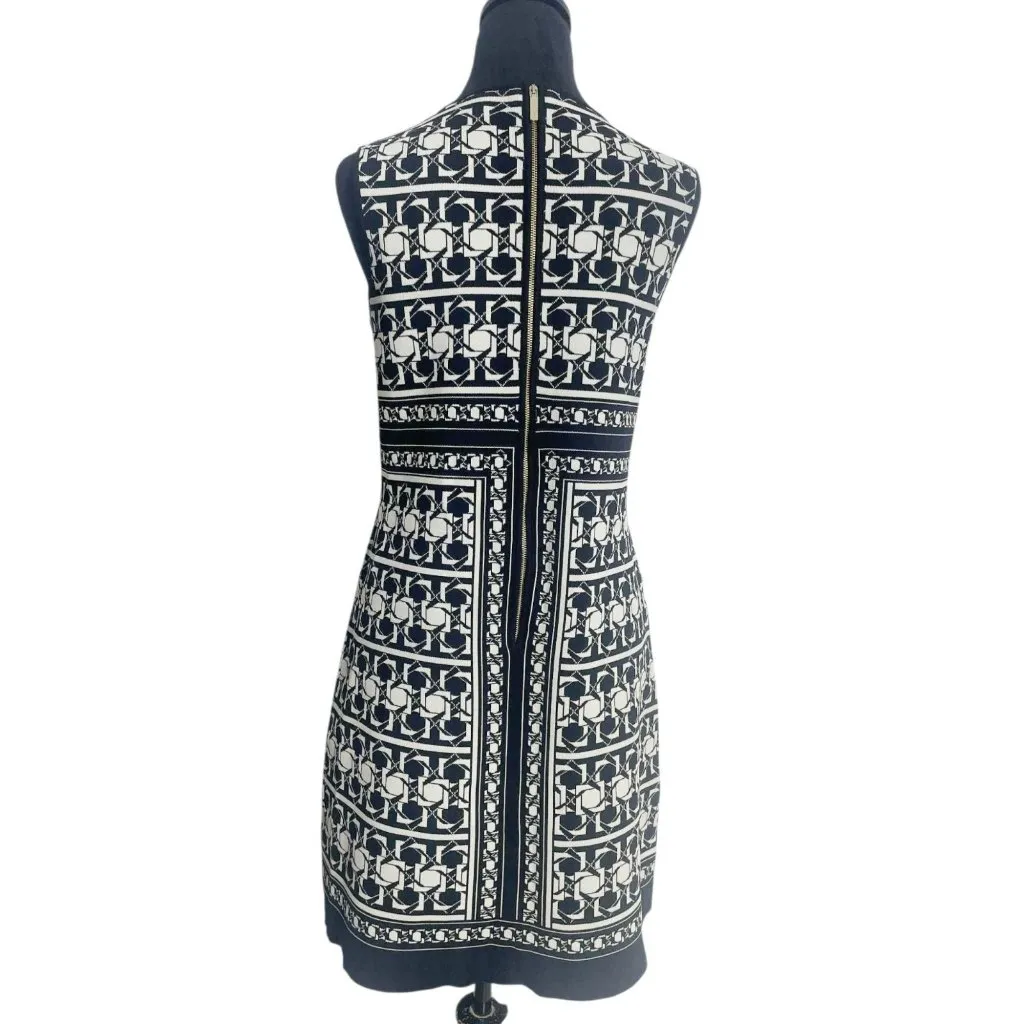 Ted Baker Size 2 Sleeveless Dress Black White Classy Professional - Image 5