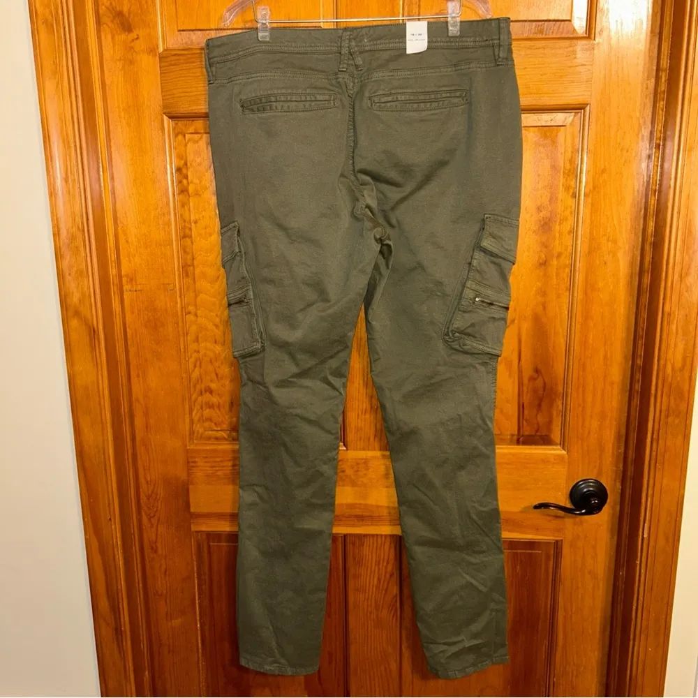 Good American Women’s Twill Skinny Cargo Olive Pant Sz 14/32 -NWTS - Image 10