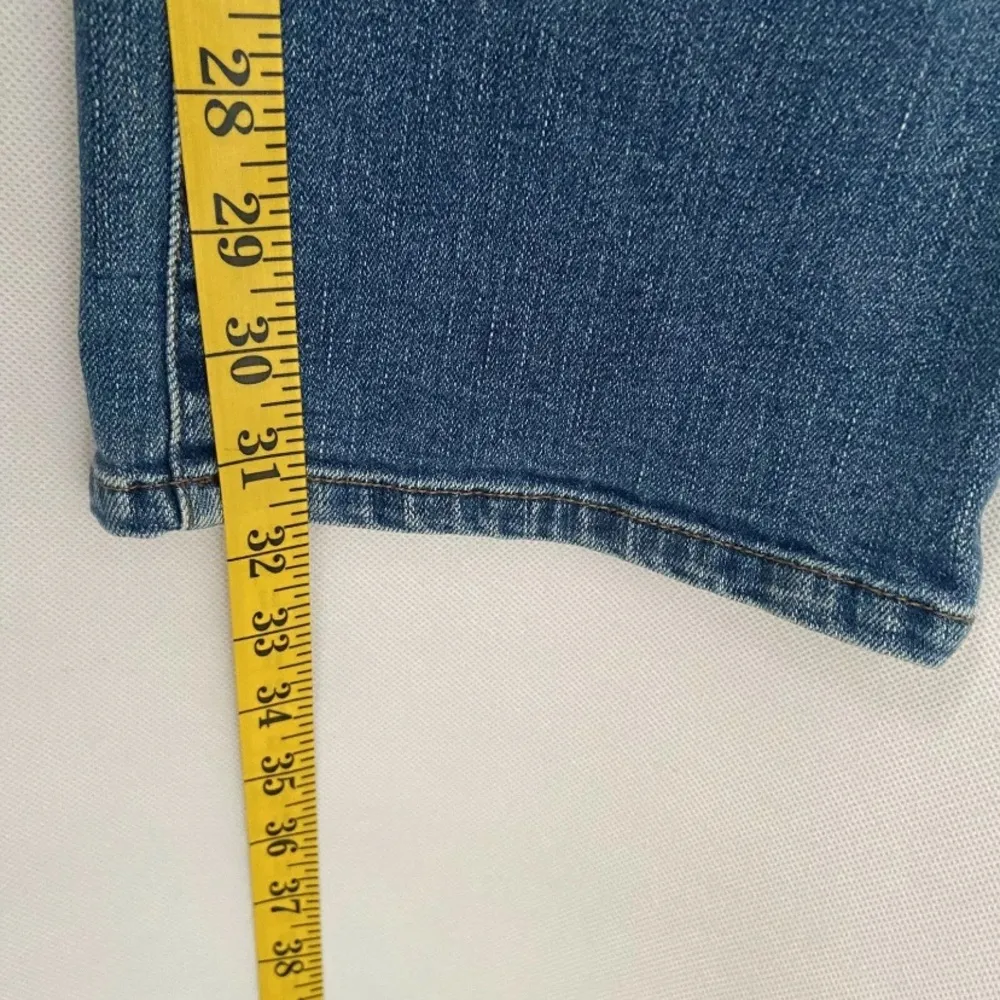 Lauren Jeans Co Womens 6 Premium Denim Jeans Mid Rise Mom Boot Vintage Blue - Image 7