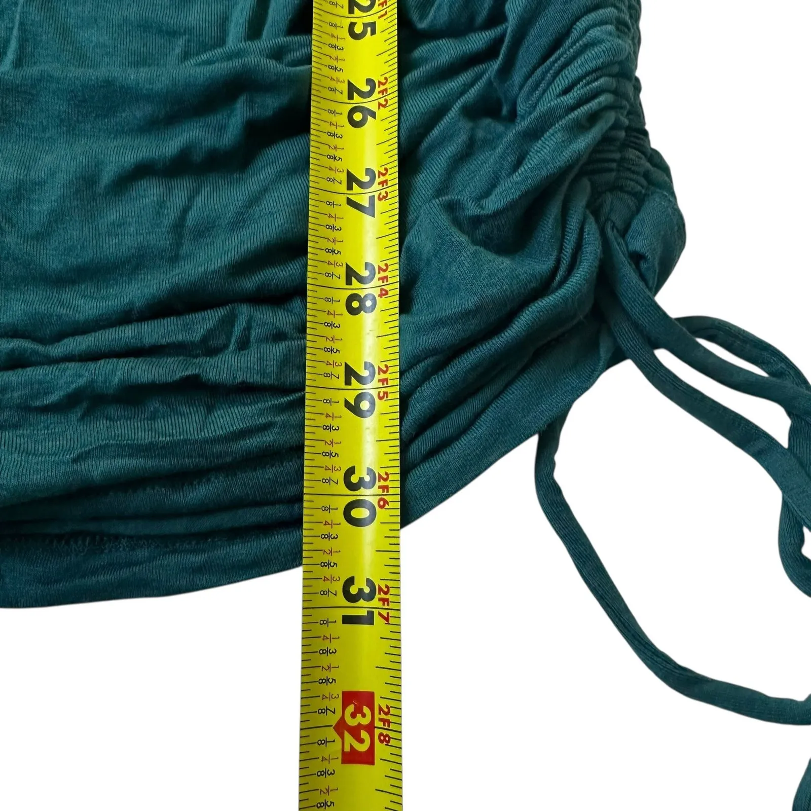 Lola Grace Teal Stretch Shoulder Pads Mini Dress Women's Size Large NWT | 74 - Image 7