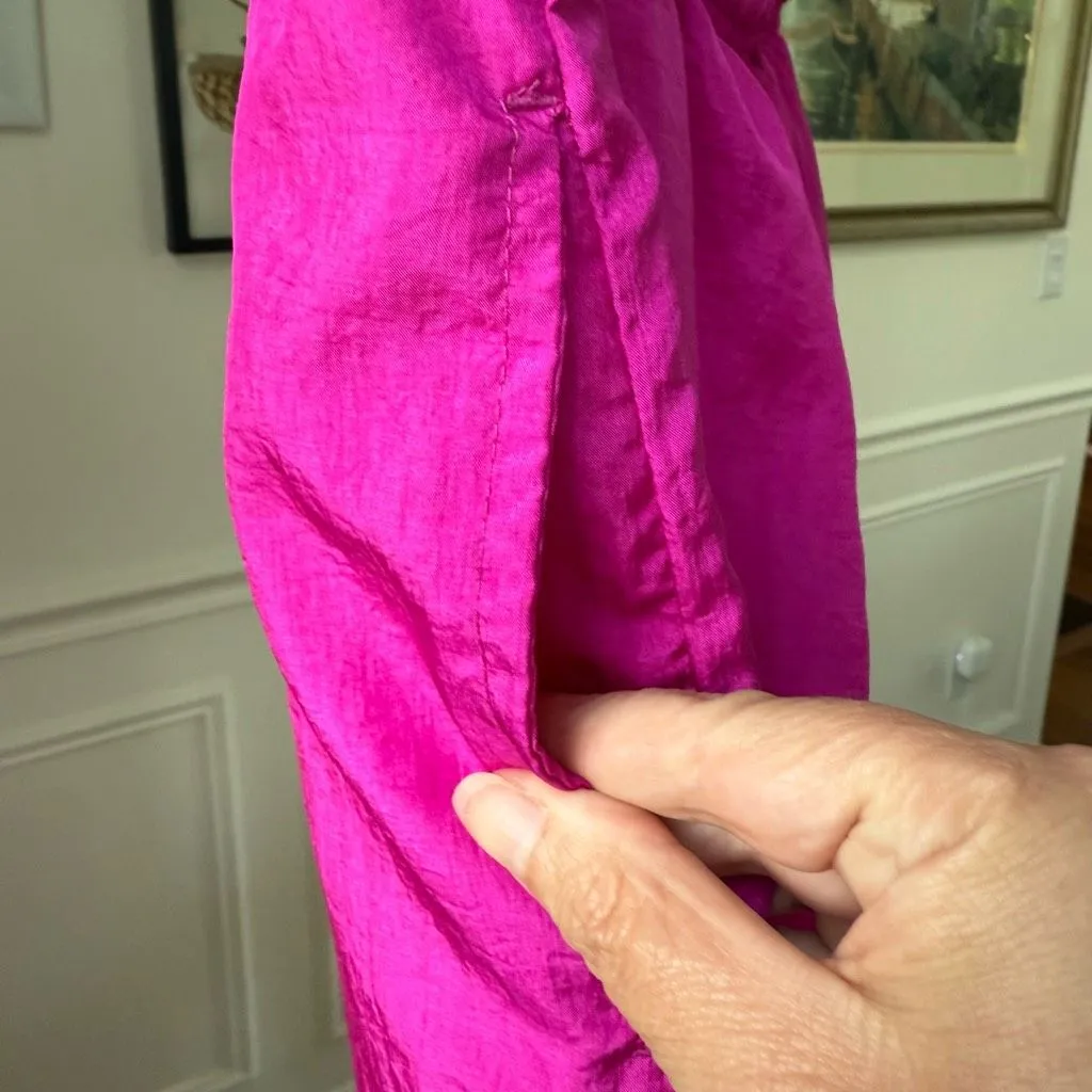 Vintage 90s 1994 Magenta Fuchsia Link Windbreaker Track Pants M Pink Size M - Image 7