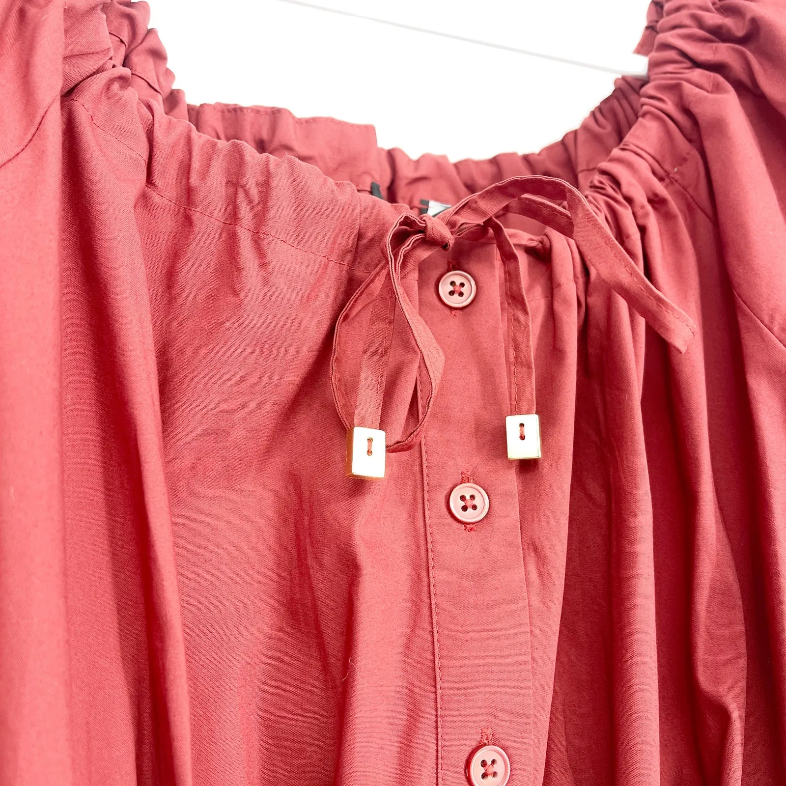 J.Crew Cinched-waist shirt-dress in Brilliant Red Size 4 NWT - Image 5