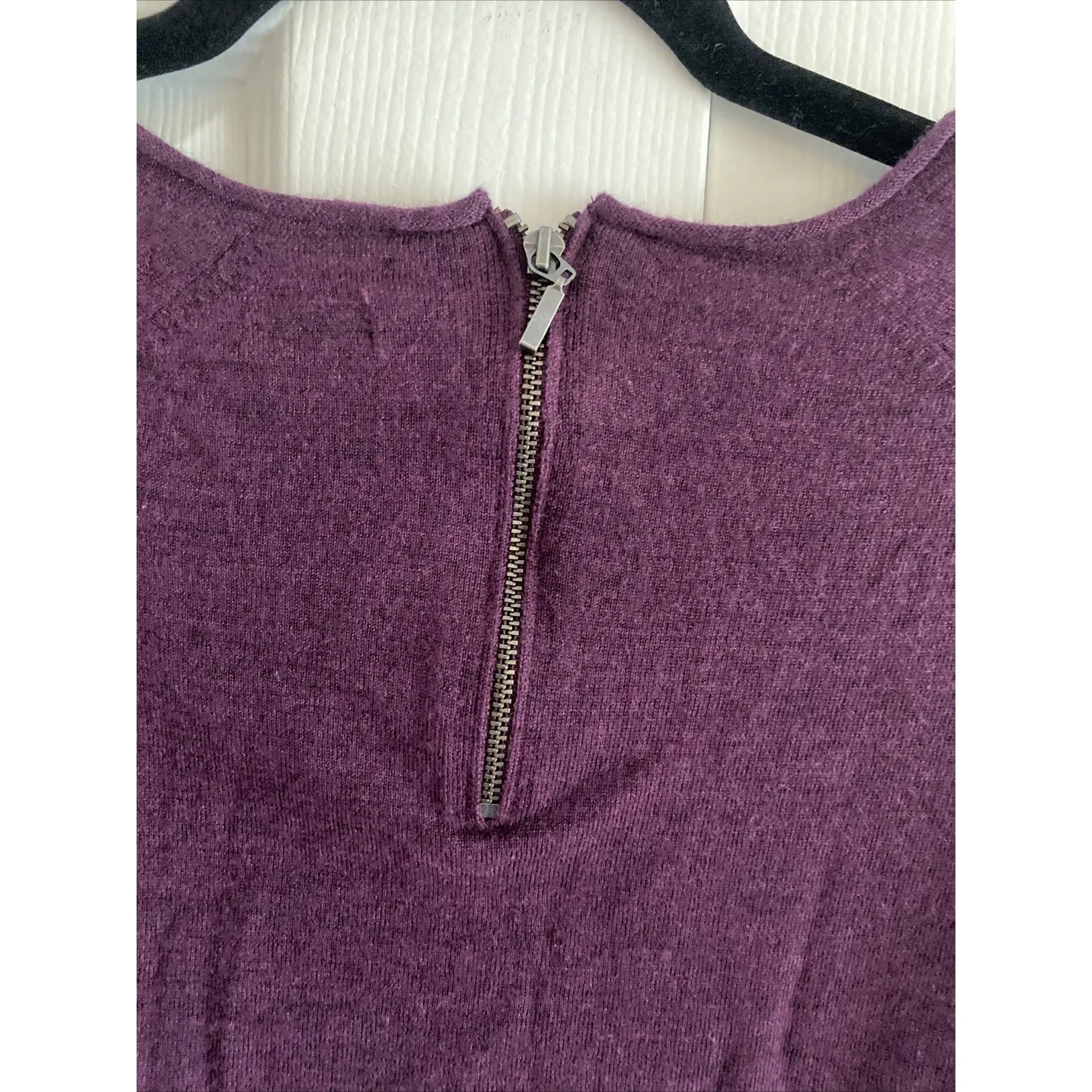 Tahari Womens Small Purple Merino Wool Long Sleeve Sweater Lux Capsule Jewel - Image 6