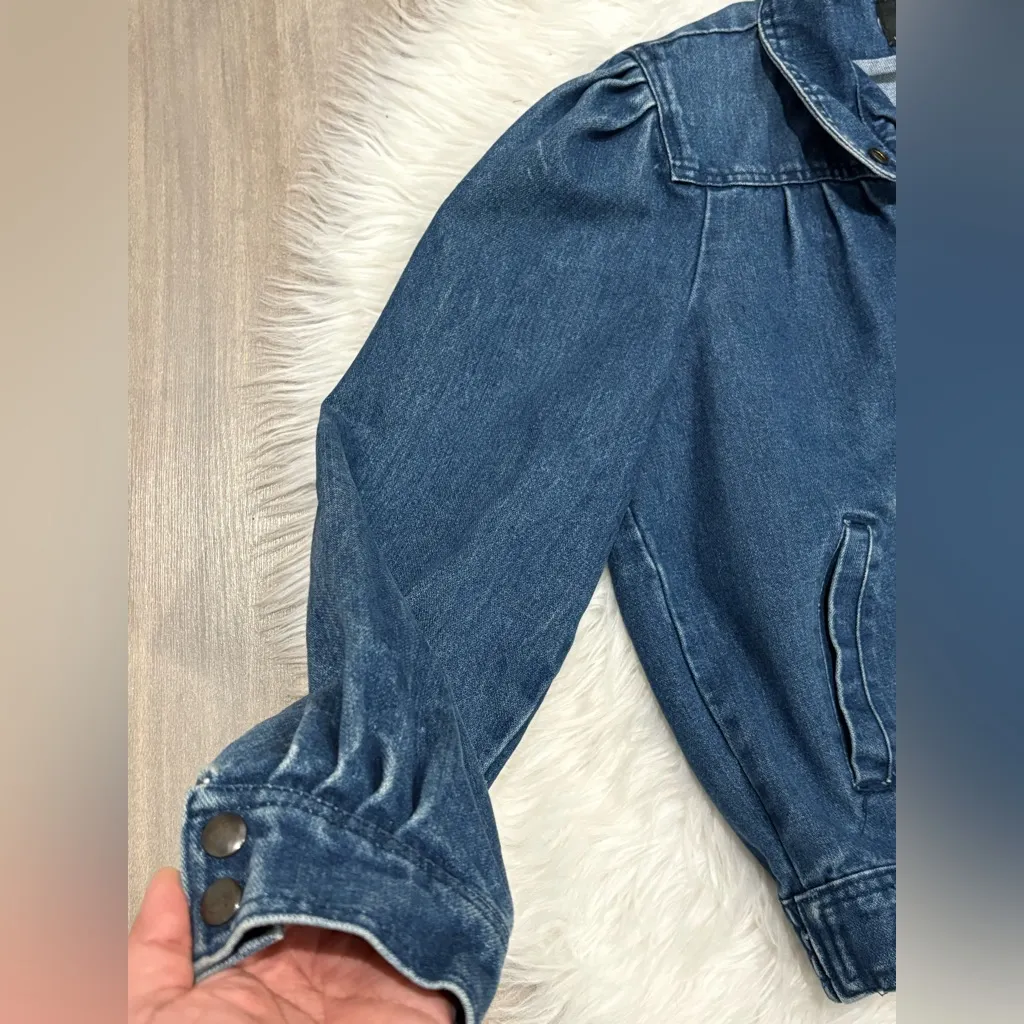Uzzi Blue Denim Jacket for Women’s Size L Size L - Image 7