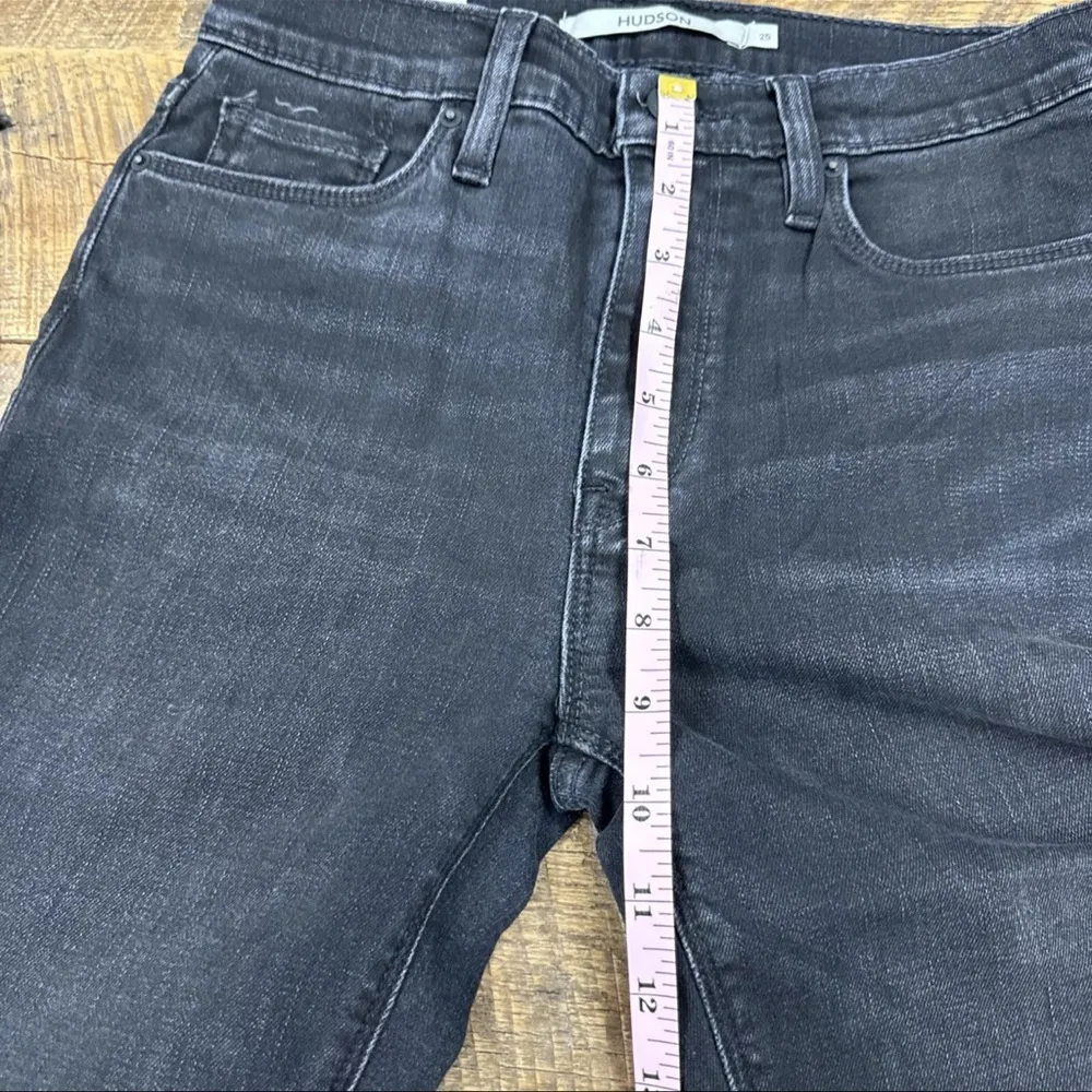 Hudson Barbara High Rise Super Skinny Ankle Jean Black - Image 5