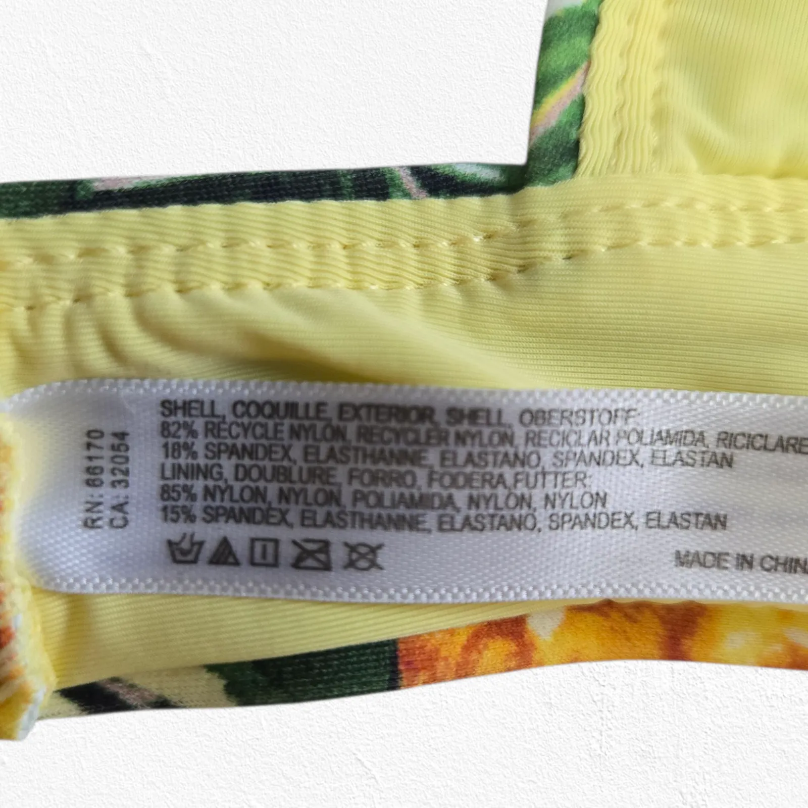 Anthropologie Pina Colada Pineapple One Shoulder Modest Bikini Top Size XS - Image 6