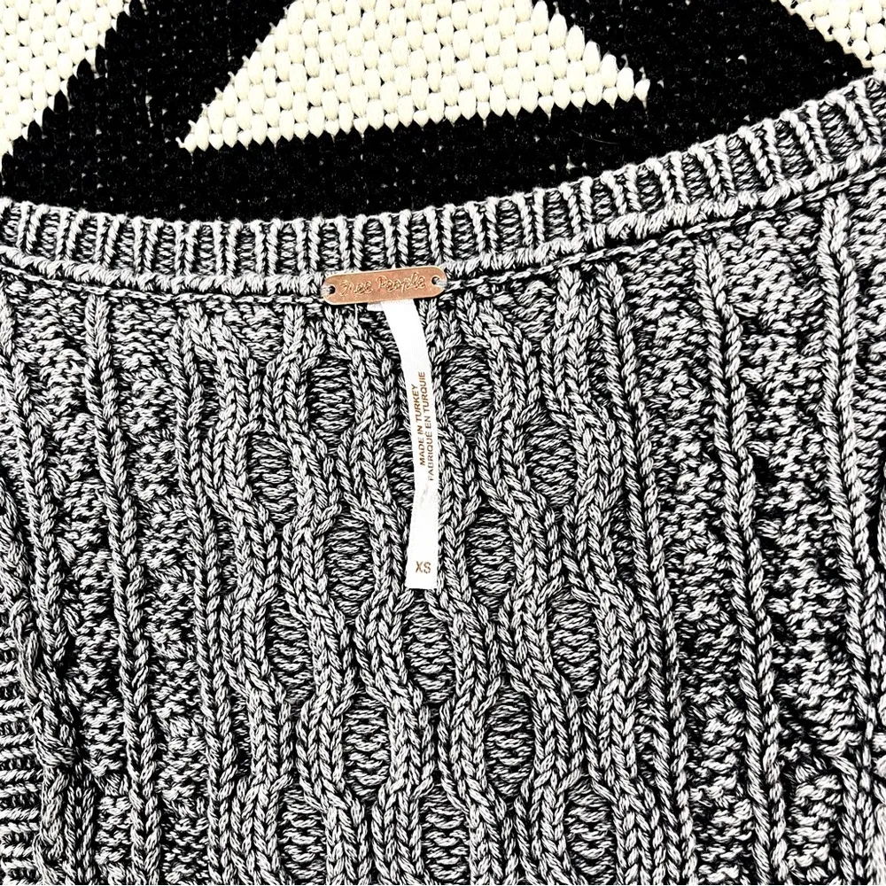 Free People High Tide Cable Knit Scoop Neck Sweater Tank Top XS - Image 10