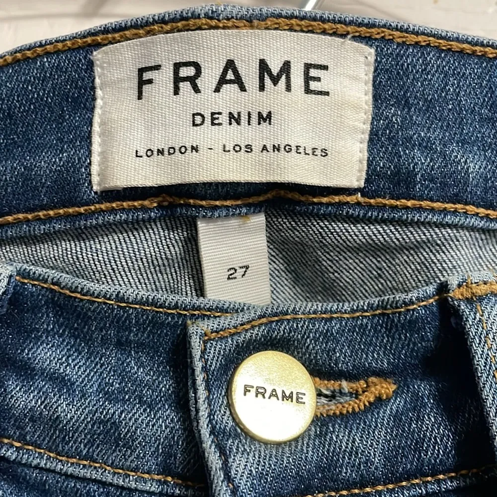 💖 FRAME Le Skinny De Jeanne Jeans in Sedgewick Destructed Wash - Image 6