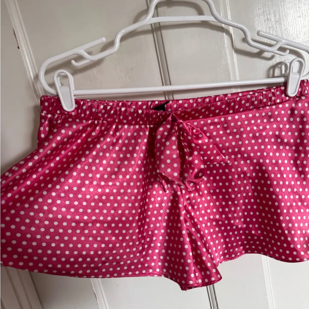 Victoria’s Secret pink satin polka dot pajama set size large - Image 9