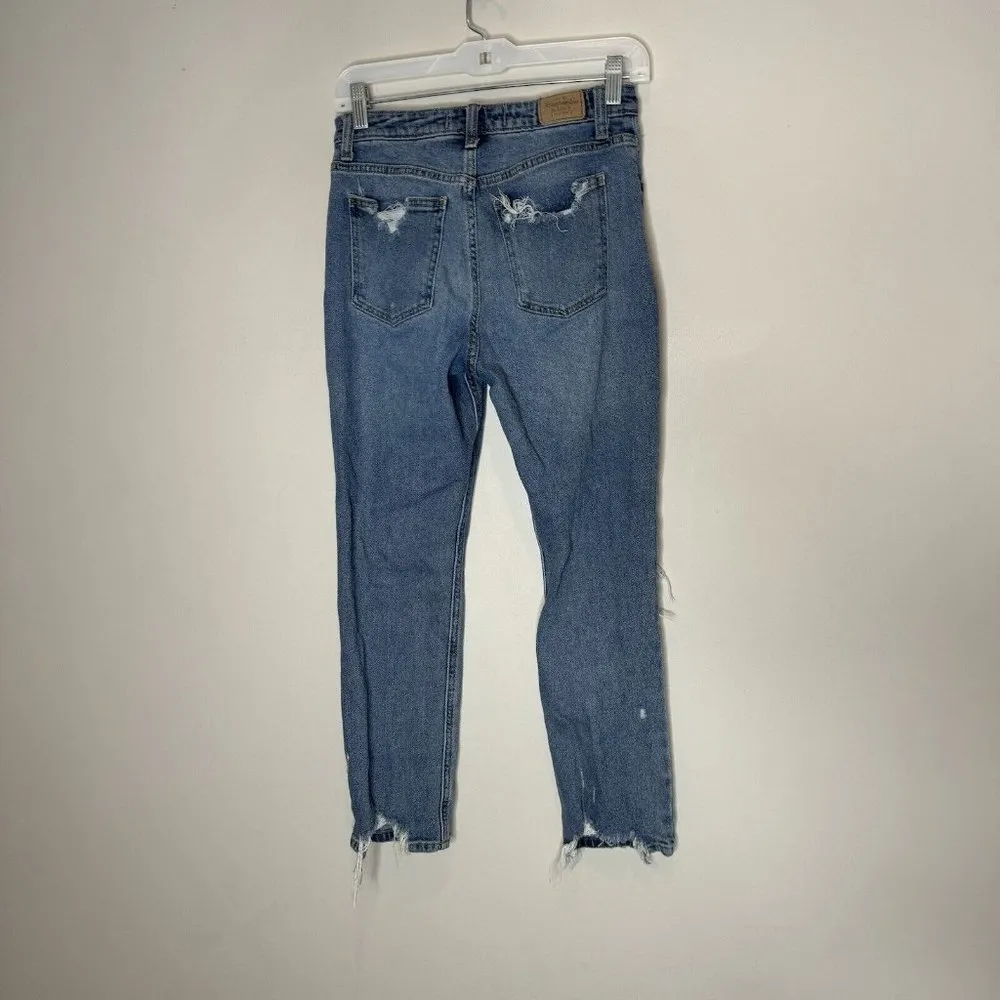 Abercrombie And Fitch Curve Love Mom Jean Distressed Size 26 2 Regular - Image 3