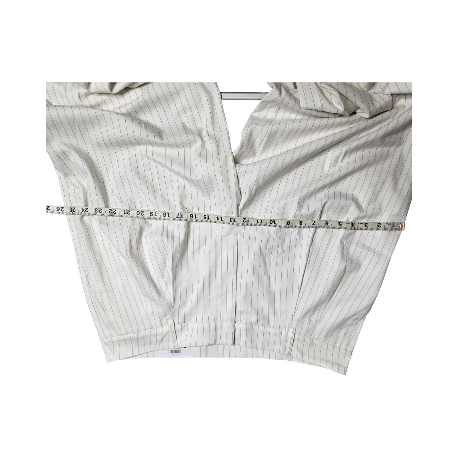 INC International Concepts White Pinstripe Wide Leg Slacks Size: 18 NEW - Image 7