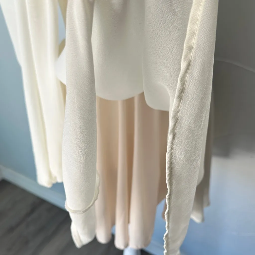 SHEIN Cream Long Sleeve Dress - Image 8