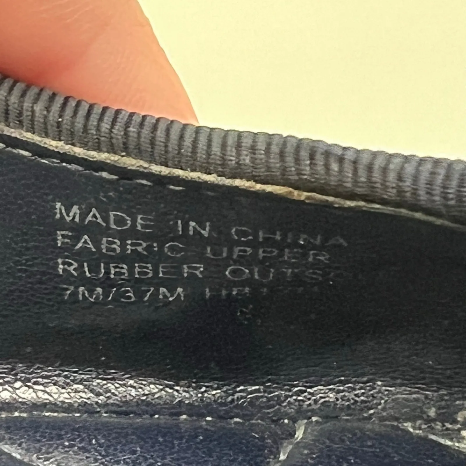 Michael Kors navy blue velvet alice ballet flat shoes silver hardware size 7 - Image 7