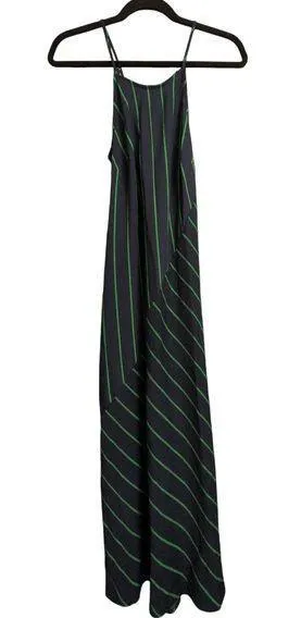 NWT Rowing Blazers X Target Navy Lime Green Striped Sleeveless Maxi Dress Size S Blue - Image 1