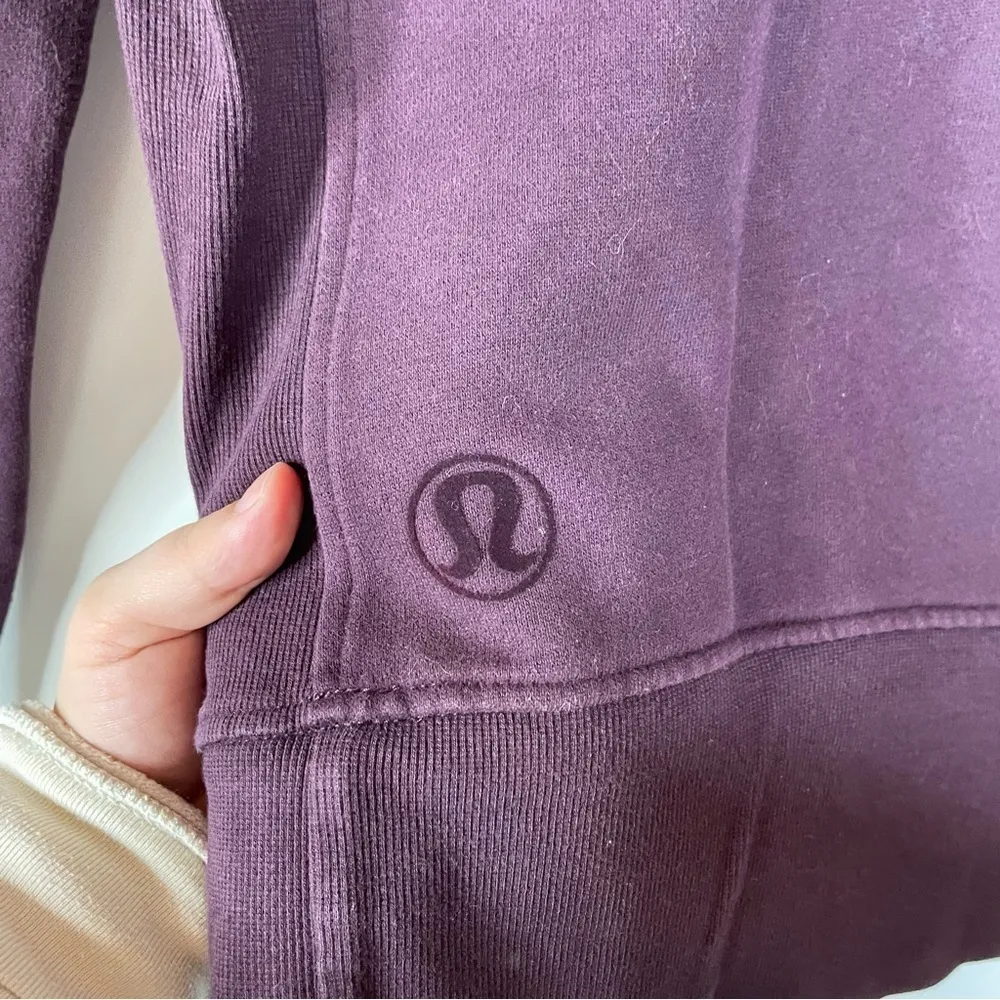 Lululemon Floral Flock Pullover Black Cherry Size 2‎ - Image 7
