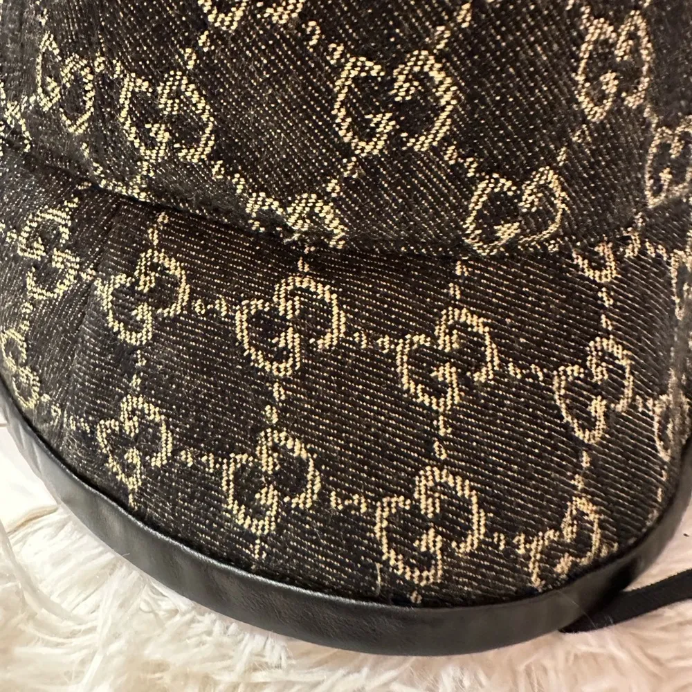 Brand new authentic Gucci black denim bucket hat - Image 3