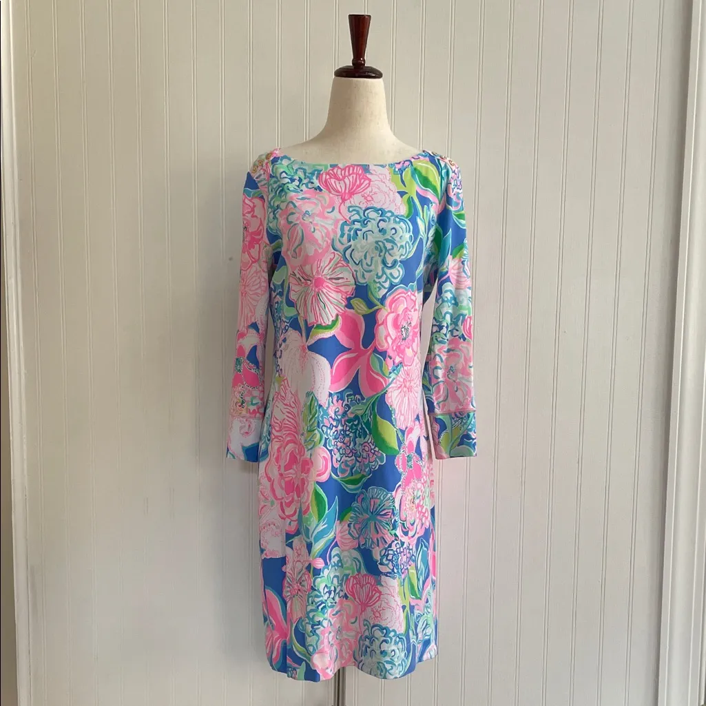 LILLY PULITZER UPF 50+ Sophie Dress in Peony for Your Thoughts Size M - Image 3
