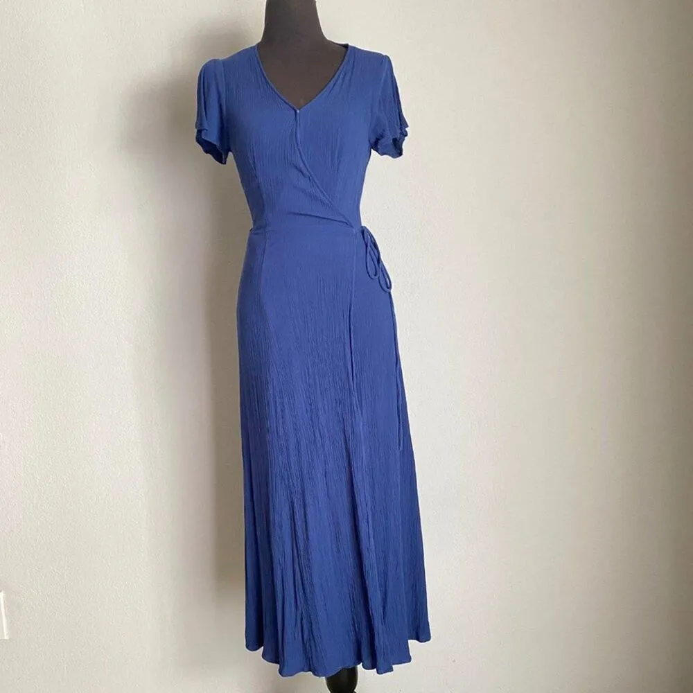 Lulus sz S Cap‎ sleeve wrap maxi summer dress - Image 3
