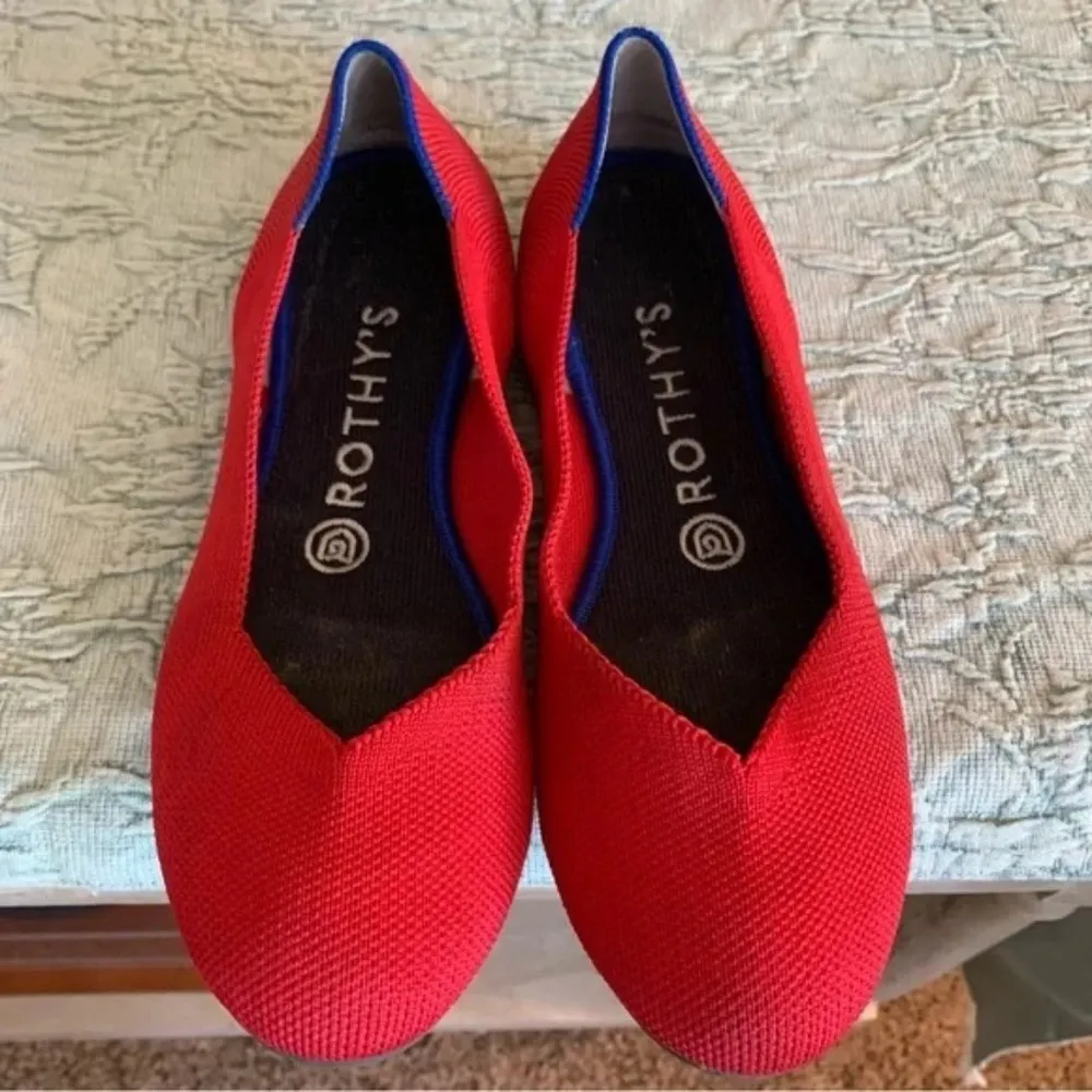 Classic Round Flats Red Size 10 - Image 2