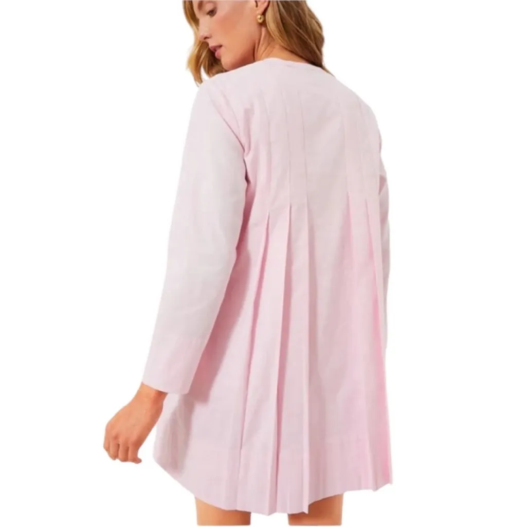 NWT Tuckernuck Luella Lightweight Oxford Dress in Pink - Image 3