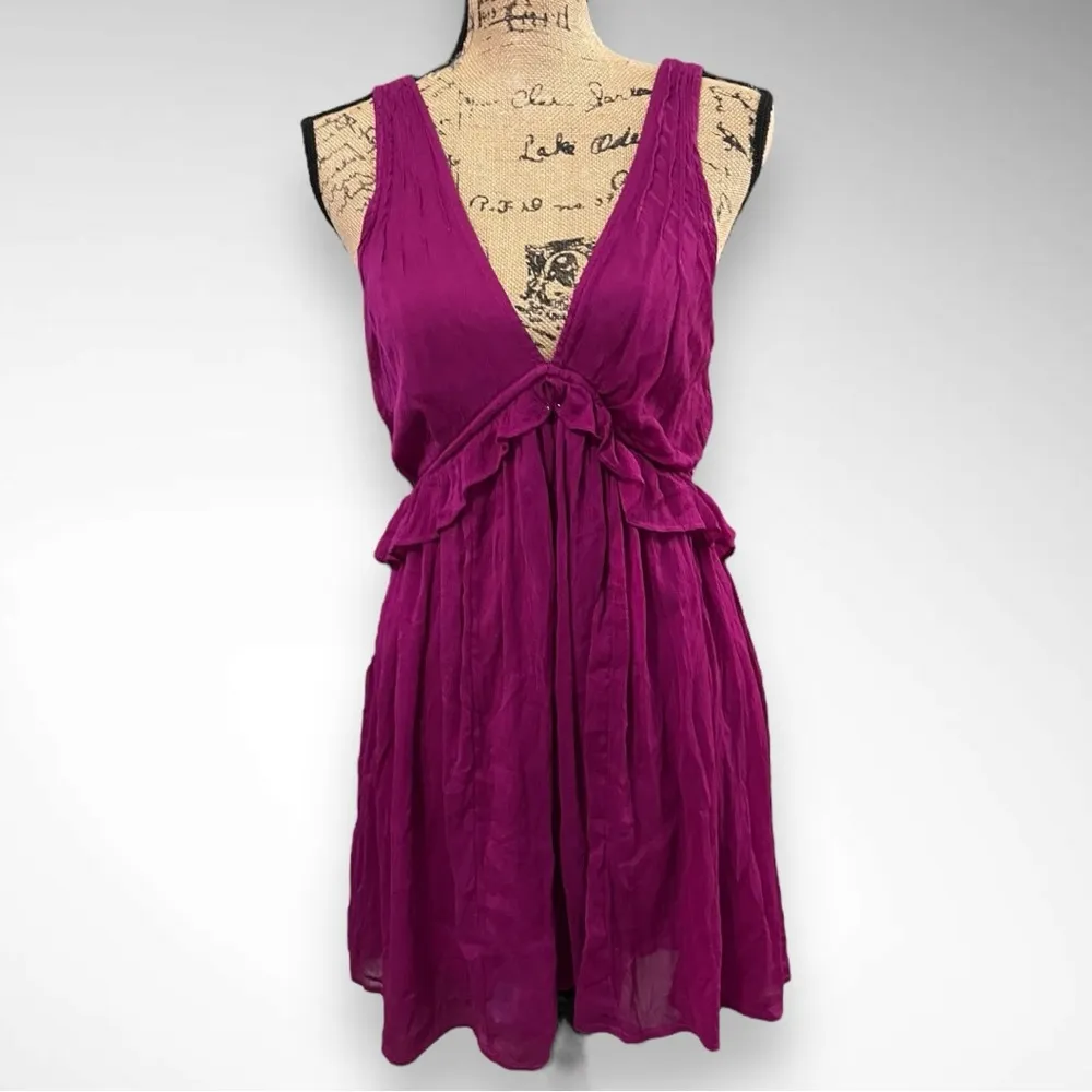FREE PEOPLE Magenta Pink Rio Grande Skater Mini Dress XS | EUC - Image 3