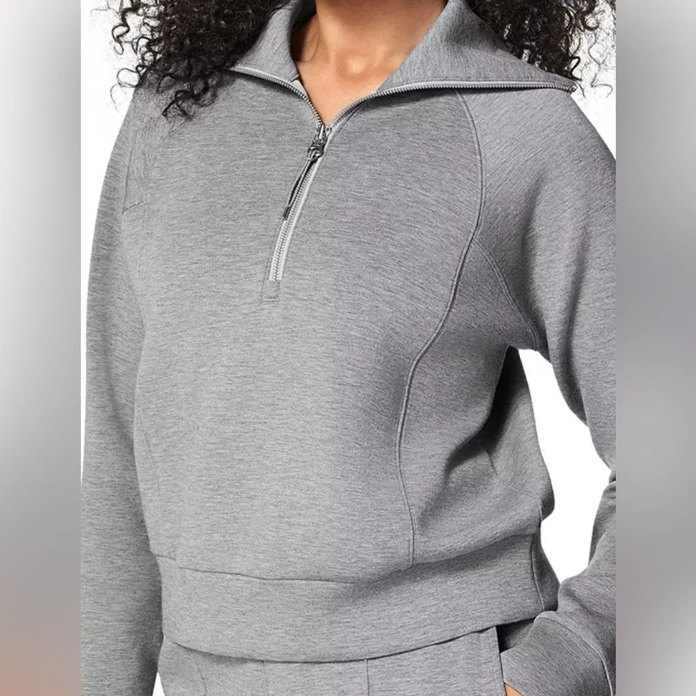 SPANX AirEssentials Half Zip Grey XL NWT IN PACKAGE - Image 2