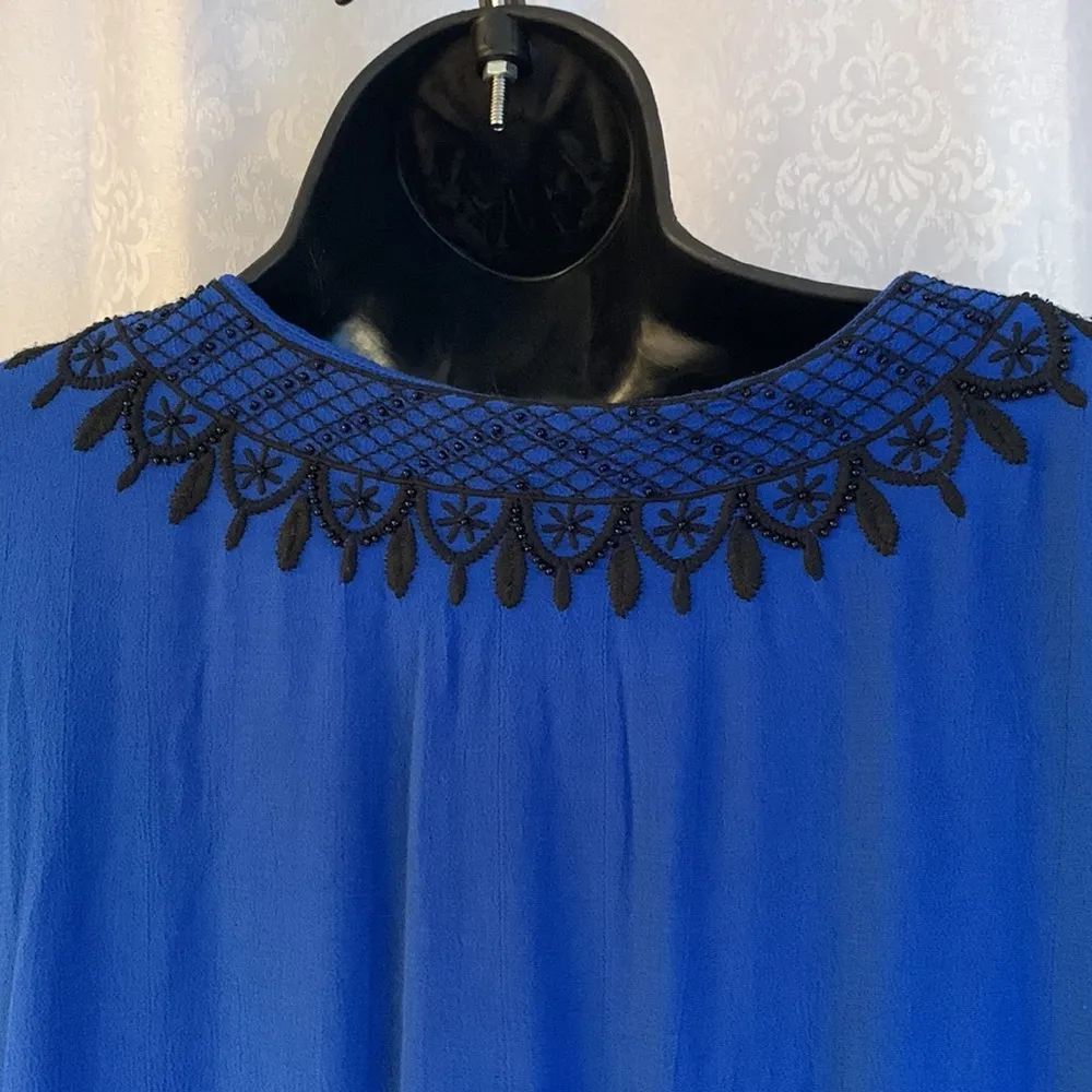 LUCKY BRAND BEADED EMBROIDERED Dress Sz:M - Image 5